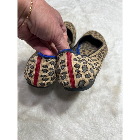 Rothy’s leopard print ballet flats women shoe size 9.5 - Picture 4 of 8